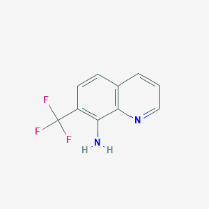 molecular formula C10H7F3N2 B11889087 7-(Trifluoromethyl)quinolin-8-amine 