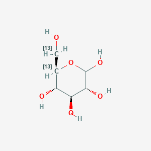 molecular formula C₅¹³CH₁₁DO₆ B118891 D-[5,6-13C2]葡萄糖 CAS No. 201417-06-3