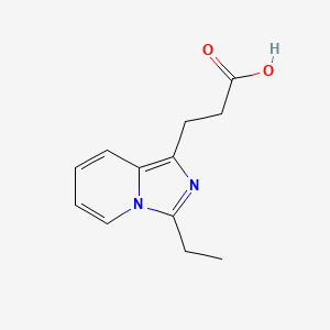 3-(3-Ethylimidazo[1,5-a]pyridin-1-yl)propanoic acid