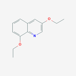 molecular formula C13H15NO2 B11889122 3,8-Diethoxyquinoline 