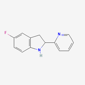 5-Fluoro-2-(pyridin-2-yl)indoline