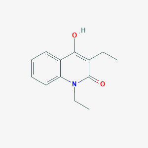 molecular formula C13H15NO2 B1188920 1,3-diethyl-4-hydroxyquinolin-2(1H)-one 
