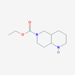 molecular formula C11H20N2O2 B11889220 Ethyl octahydro-1,6-naphthyridine-6(2H)-carboxylate 