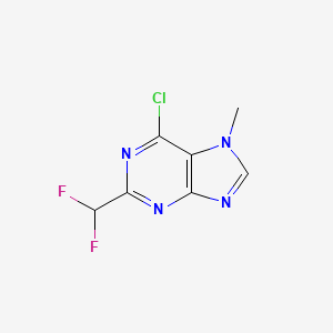 6-Chloro-2-(difluoromethyl)-7-methyl-7H-purine