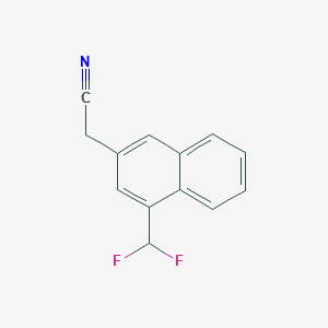 1-(Difluoromethyl)naphthalene-3-acetonitrile