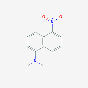 molecular formula C12H12N2O2 B11889284 1-Naphthalenamine, N,N-dimethyl-5-nitro- CAS No. 10433-94-0