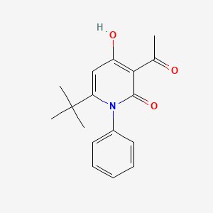 3-acetyl-6-tert-butyl-4-hydroxy-1-phenyl-2(1H)-pyridinone
