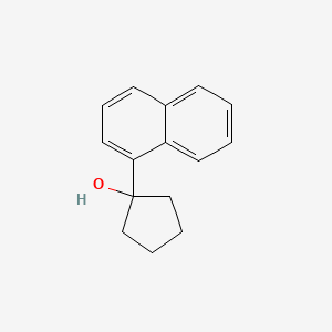 molecular formula C15H16O B11889296 Cyclopentanol, 1-(1-naphthalenyl)- CAS No. 74709-98-1