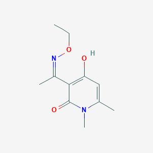 3-(N-ethoxyethanimidoyl)-4-hydroxy-1,6-dimethylpyridin-2(1H)-one