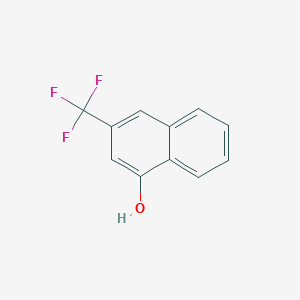 molecular formula C11H7F3O B11889389 2-(Trifluoromethyl)-4-naphthol 