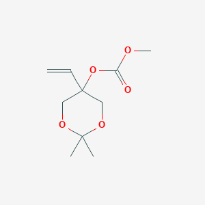 2,2-Dimethyl-5-vinyl-1,3-dioxan-5-yl methyl carbonate