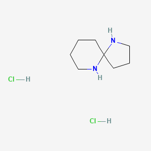 molecular formula C8H18Cl2N2 B11889461 1,6-Diazaspiro[4.5]decane dihydrochloride CAS No. 1334499-79-4