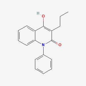 molecular formula C18H17NO2 B1188947 4-hydroxy-1-phenyl-3-propyl-2(1H)-quinolinone 