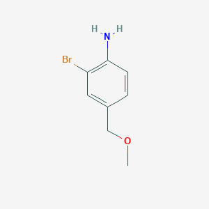 molecular formula C8H10BrNO B11889494 2-Bromo-4-(methoxymethyl)aniline 