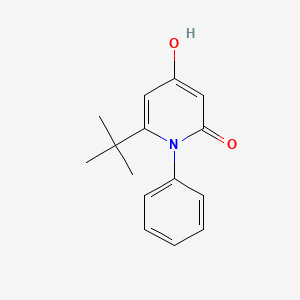 molecular formula C15H17NO2 B1188951 6-tert-butyl-4-hydroxy-1-phenyl-2(1H)-pyridinone 