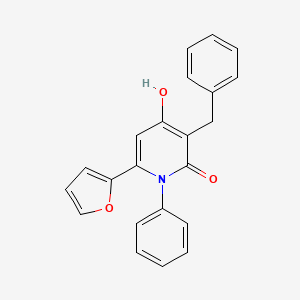 3-benzyl-6-(2-furyl)-4-hydroxy-1-phenyl-2(1H)-pyridinone