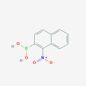 molecular formula C10H8BNO4 B11889609 1-Nitronaphthalen-2-ylboronic acid 