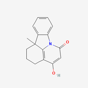 molecular formula C16H15NO2 B1188966 4-hydroxy-11b-methyl-1,2,3,11b-tetrahydro-6H-pyrido[3,2,1-jk]carbazol-6-one 