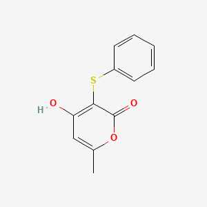 4-hydroxy-6-methyl-3-(phenylsulfanyl)-2H-pyran-2-one