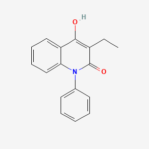 molecular formula C17H15NO2 B1188979 3-ethyl-4-hydroxy-1-phenylquinolin-2(1H)-one 