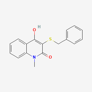 molecular formula C17H15NO2S B1188985 3-(benzylsulfanyl)-4-hydroxy-1-methyl-2(1H)-quinolinone 