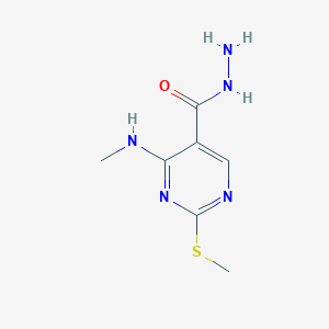 4-(Methylamino)-2-(methylthio)pyrimidine-5-carbohydrazide