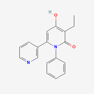 molecular formula C18H16N2O2 B1189001 3-ethyl-1-phenyl-4-hydroxy-2(1H)-3',6-bipyridin-2-one 