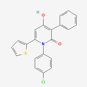 molecular formula C21H14ClNO2S B1189003 1-(4-Chlorophenyl)-3-phenyl-6-(2-thienyl)-4-hydroxypyridine-2(1H)-one 