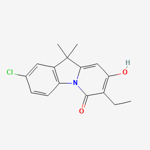 2-chloro-7-ethyl-8-hydroxy-10,10-dimethylpyrido[1,2-a]indol-6(10H)-one