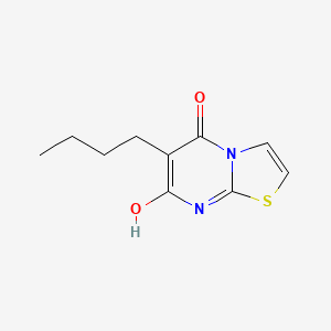 molecular formula C10H12N2O2S B1189010 6-butyl-7-hydroxy-5H-[1,3]thiazolo[3,2-a]pyrimidin-5-one 