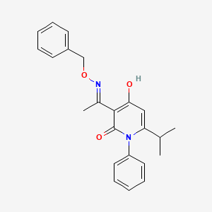 3-[N-(benzyloxy)ethanimidoyl]-4-hydroxy-6-isopropyl-1-phenyl-2(1H)-pyridinone