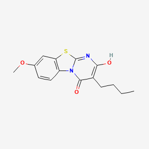 3-butyl-2-hydroxy-8-methoxy-4H-pyrimido[2,1-b][1,3]benzothiazol-4-one