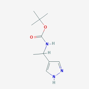 tert-butyl (1-(1H-pyrazol-4-yl)ethyl)carbamate