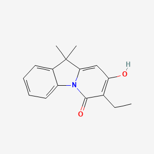 7-ethyl-8-hydroxy-10,10-dimethylpyrido[1,2-a]indol-6(10H)-one