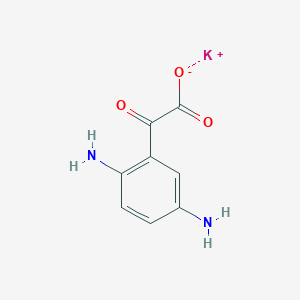 molecular formula C8H7KN2O3 B11890285 Potassium 2-(2,5-diaminophenyl)-2-oxoacetate 