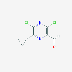 3,5-Dichloro-6-cyclopropylpyrazine-2-carbaldehyde