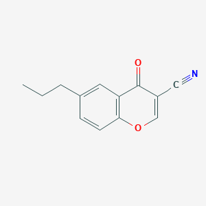 4-Oxo-6-propyl-4H-1-benzopyran-3-carbonitrile