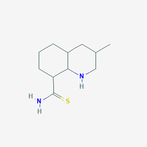 3-Methyldecahydroquinoline-8-carbothioamide