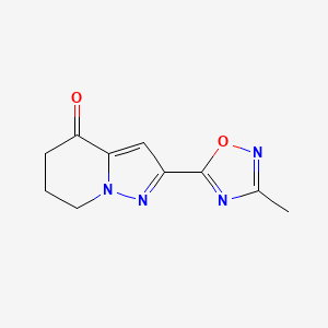 2-(3-Methyl-1,2,4-oxadiazol-5-yl)-6,7-dihydropyrazolo[1,5-a]pyridin-4(5H)-one