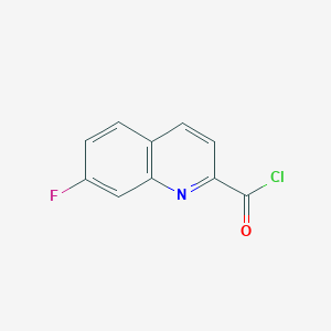 7-Fluoroquinoline-2-carbonyl chloride