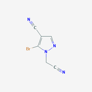 5-Bromo-1-(cyanomethyl)-1H-pyrazole-4-carbonitrile