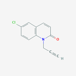 molecular formula C12H8ClNO B11890771 6-Chloro-1-(prop-2-yn-1-yl)quinolin-2(1H)-one 