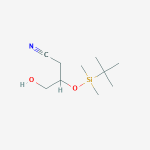 3-{[tert-Butyl(dimethyl)silyl]oxy}-4-hydroxybutanenitrile