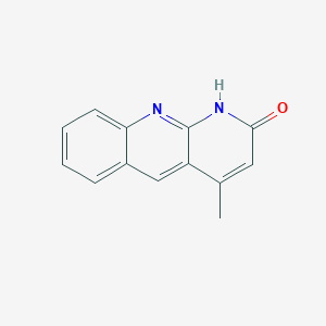 molecular formula C13H10N2O B11890876 4-Methylbenzo[b][1,8]naphthyridin-2(1H)-one CAS No. 112499-48-6