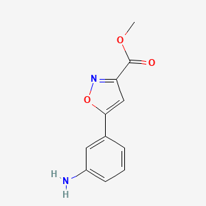 Methyl 5-(3-aminophenyl)isoxazole-3-carboxylate