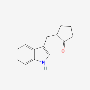 2-[(1H-Indol-3-yl)methyl]cyclopentan-1-one