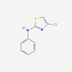 molecular formula C9H7ClN2S B11890913 4-Chloro-N-phenylthiazol-2-amine 