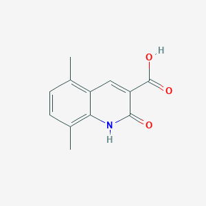 molecular formula C12H11NO3 B11890921 2-Hydroxy-5,8-dimethylquinoline-3-carboxylic acid CAS No. 436087-34-2