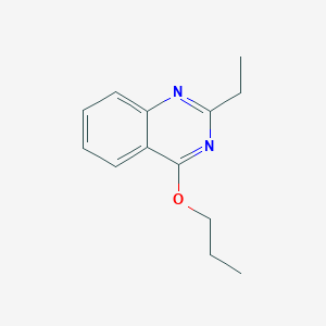 molecular formula C13H16N2O B11890934 2-Ethyl-4-propoxyquinazoline 