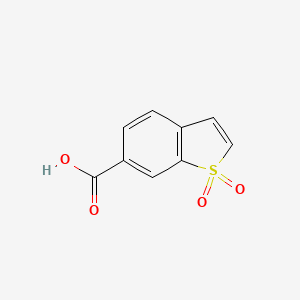 molecular formula C9H6O4S B11890953 1,1-dioxo-1-benzothiophene-6-carboxylic acid CAS No. 1241392-47-1